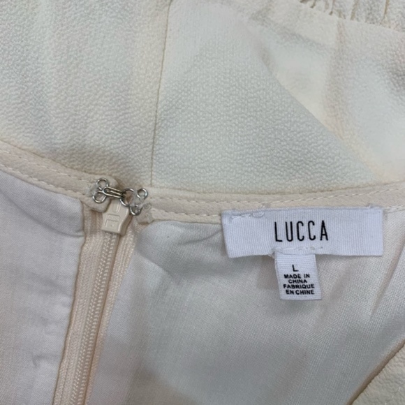 Lucca Couture Camille Surplice Front Ruffle Animal SLV Dress - Picture 6 of 8